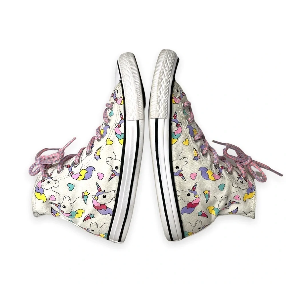 Converse Unicorn Sneaker All High Top Chuck‎ Taylor Rainbow Girls Size 3